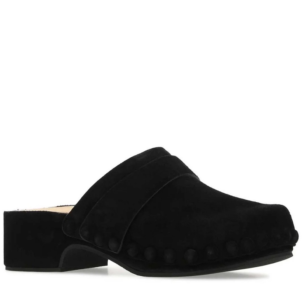 Chloe Joy suede black clog